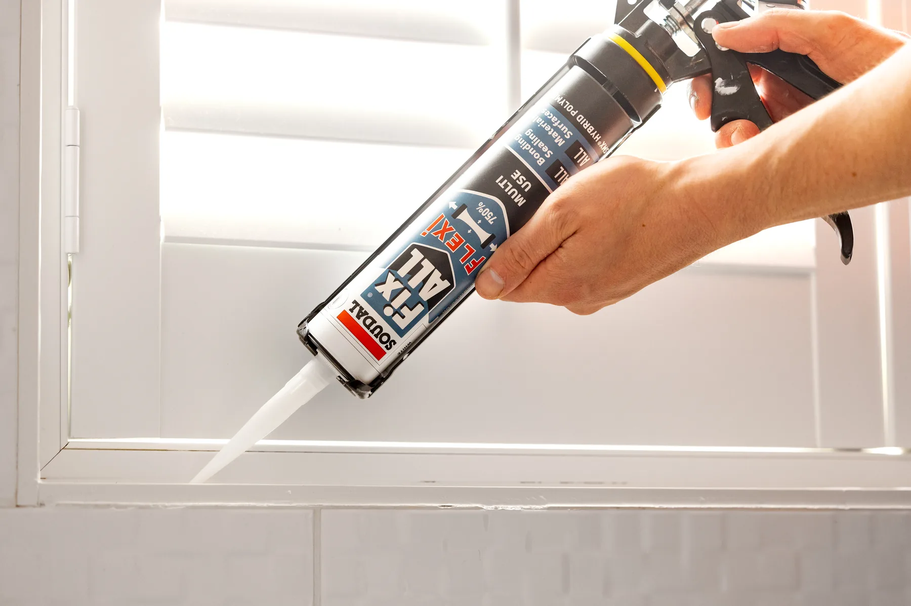 Applying Fix All Flexi to an interior window joint
