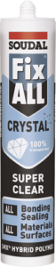 Soudal Fix All Crystal Transparent Adhesive Sealant