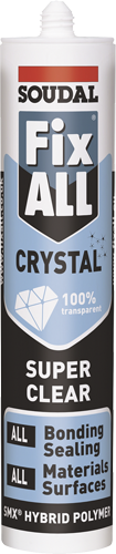 Soudal Fix All Crystal Transparent Adhesive Sealant