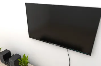 Chemical anchoring for a wall-mounted screen